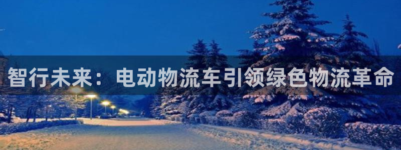 狗子28怎么下载：智行未来：电动物流